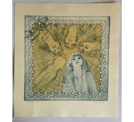 Pavel Hlavatý. Ejhle, žena / barevný lept