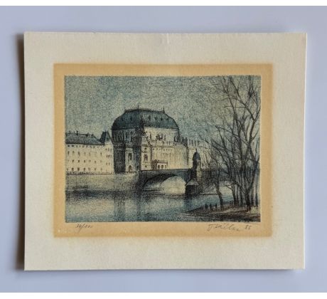 Josef Říha / barevná litografie