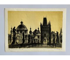 Karel Uhlík. Praha / litografie