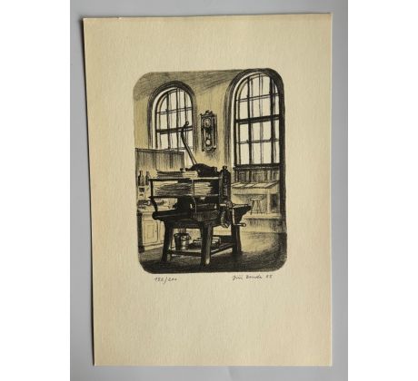 Jiří Bouda / litografie