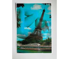 Jiří Kolář. Eiffelova věž / fotokoláž