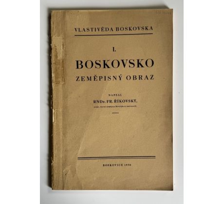 František Říkovský. Boskovsko