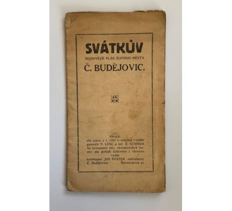 Svátkův nejnovější plán župního města Českých Budějovic