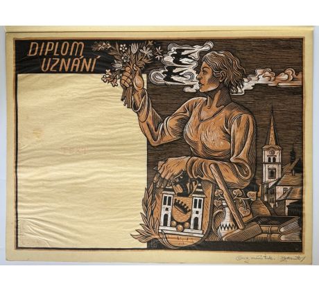 Jožka Baruch / diplom / PODPIS