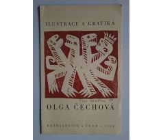 Olga Čechová. Ilustrace a grafika. Katalog výstavy 1968 / 3x PODPIS